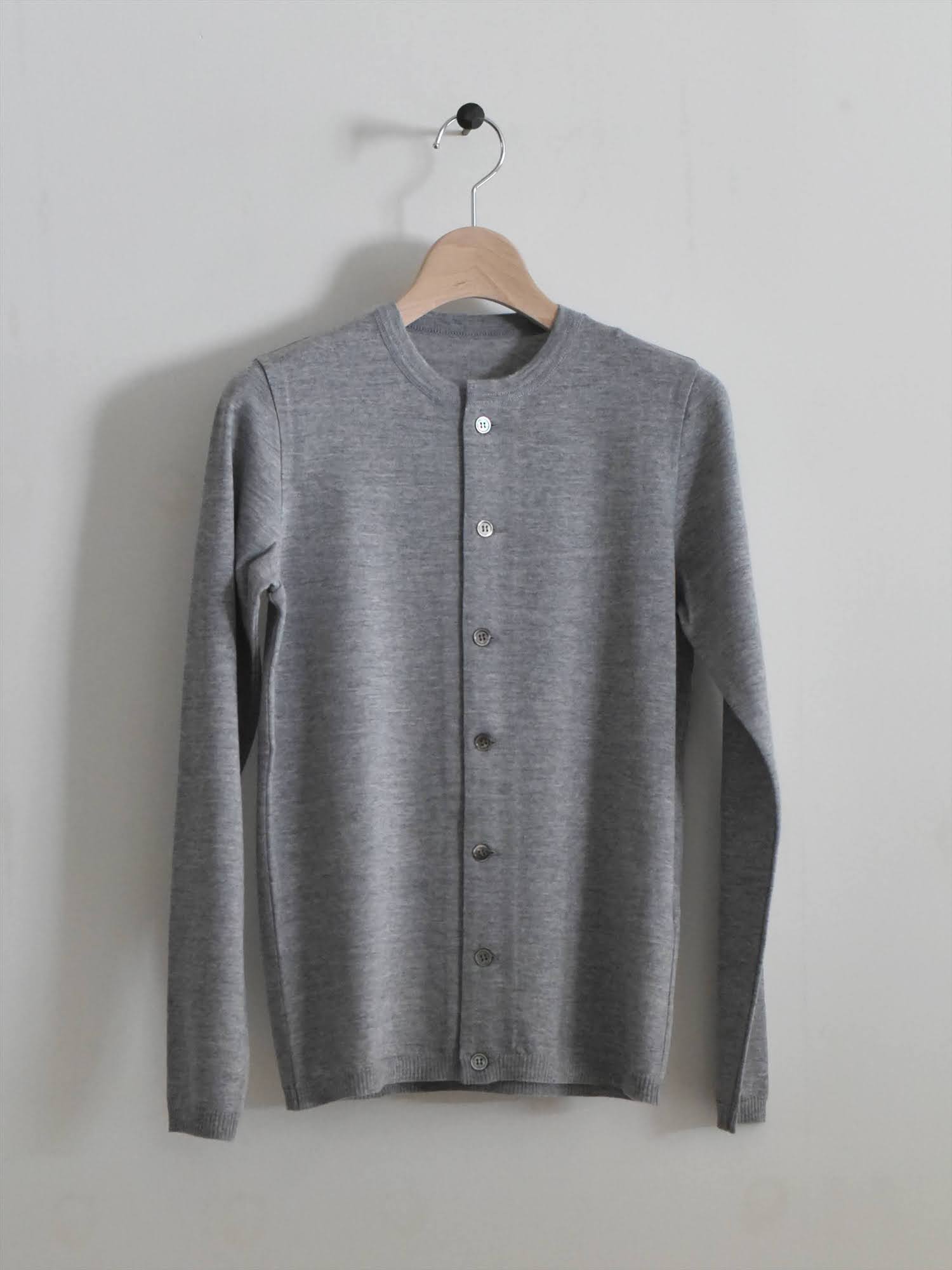 イタリアンウールニット カーディガン light gray / pand catalogue